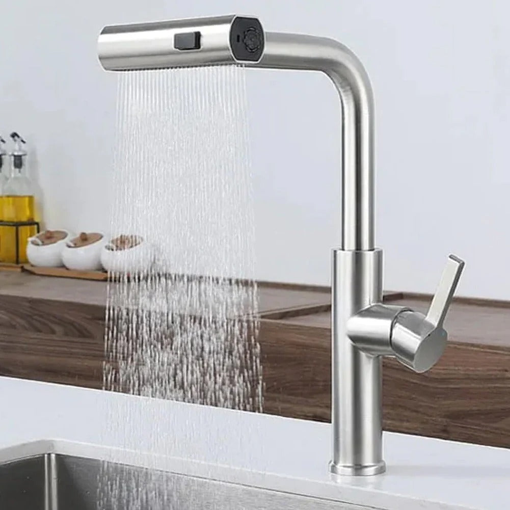 AquaSwirl Pro360 - Futuristic Kitchen Faucet