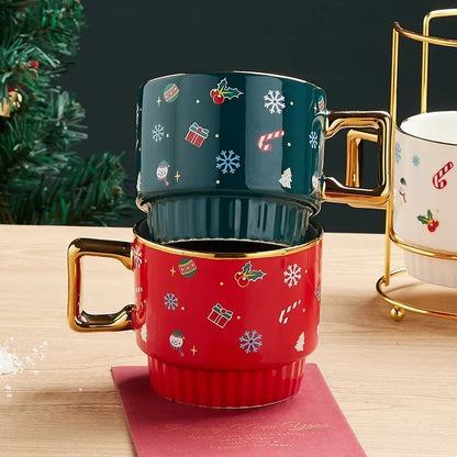 JollyMugz: Personalized Cartoon Christmas Cheer Cup