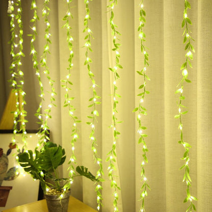 WhimsiVine Glow: Willow Leaf LED Strings