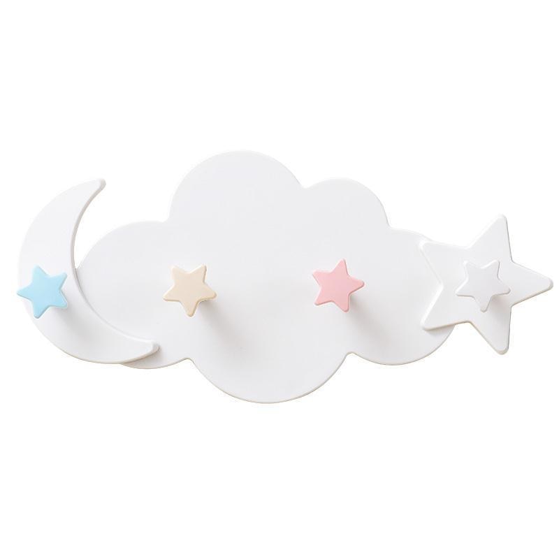 WhimsiHooks - Cloud Shaped Nail-Free Wall Hooks