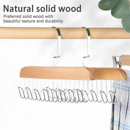 BraRack WoodFlex - Women's Multifunctional Storage Bra & Belt Hanger with 8 Hooks