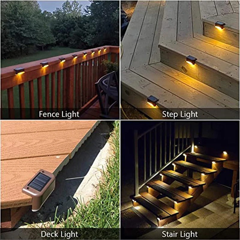 Solar Glow-Flow Lights - Set of 4