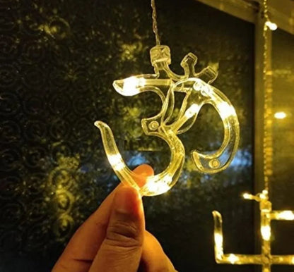 ॐ Om  & 卐 Swastik Light