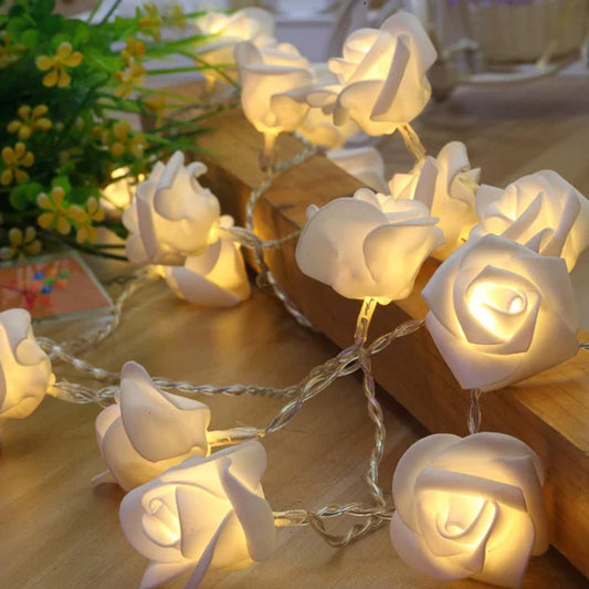 LuminaRose Whimsical String Lights - WHITE