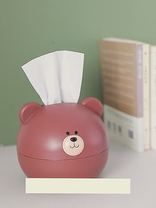 Cute Bear Tissue Box