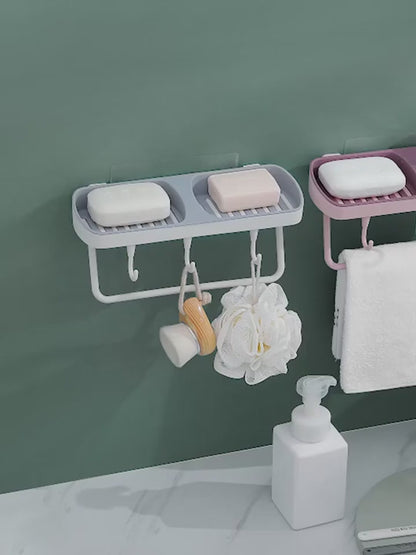 Toilet Shelf Double Soap Box