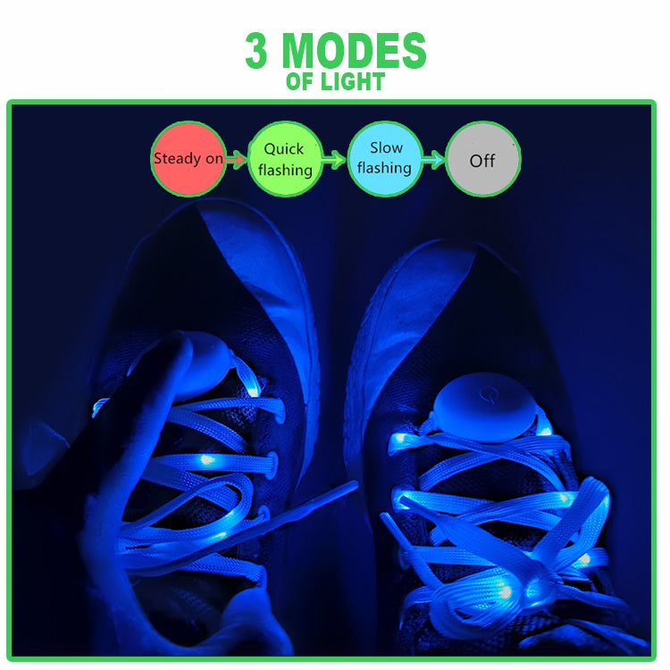 LED Flashing Shoelace - 1 PAIR