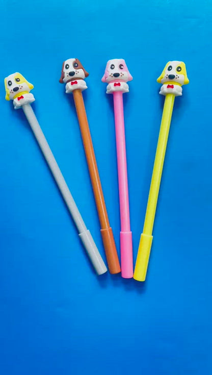 Cute Dog Shape Gel Pen - Set of 3