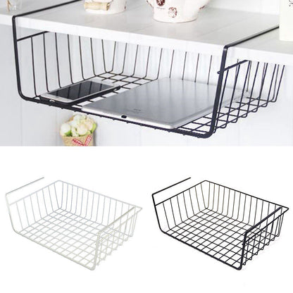 Under Shelf Table Storage Basket Rack