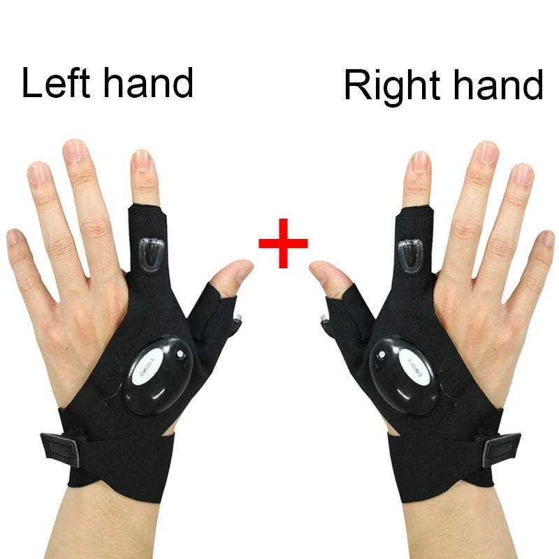 Lighting Waterproof Gloves With Flashlight