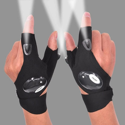 Lighting Waterproof Gloves With Flashlight