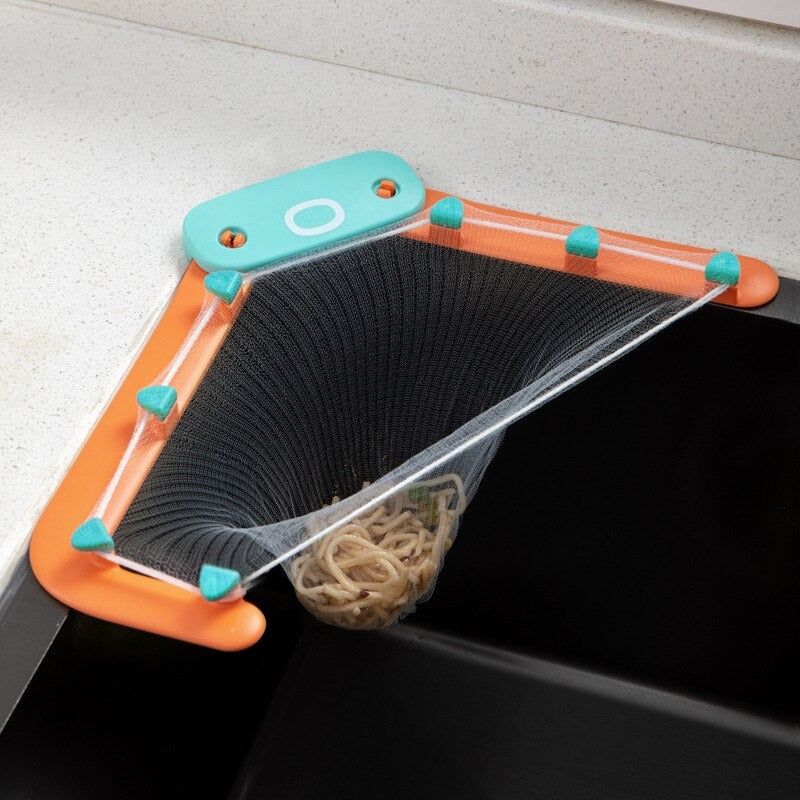 Kitchen Sink Rack Countertop Garbage Filter Net