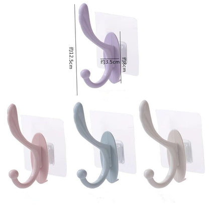 Plastic Self Adhesive Hooks - Assorted