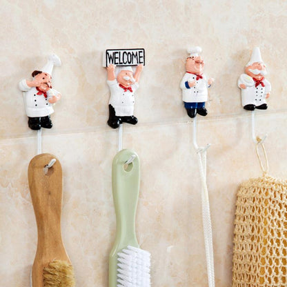 Chef Shape Hook - Set of 4