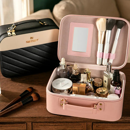 Luxe PU Leather Cosmetic Organizer