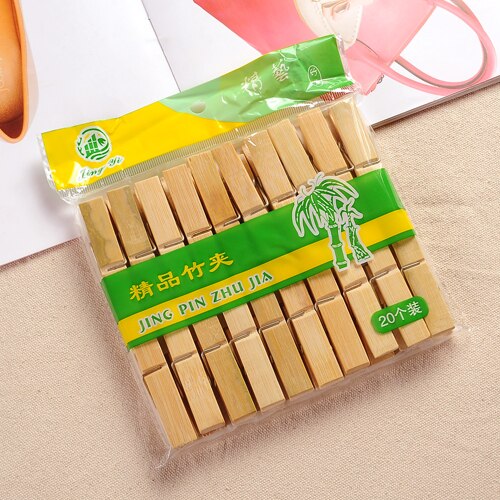 20pcs/pack Bamboo Wood Pegs