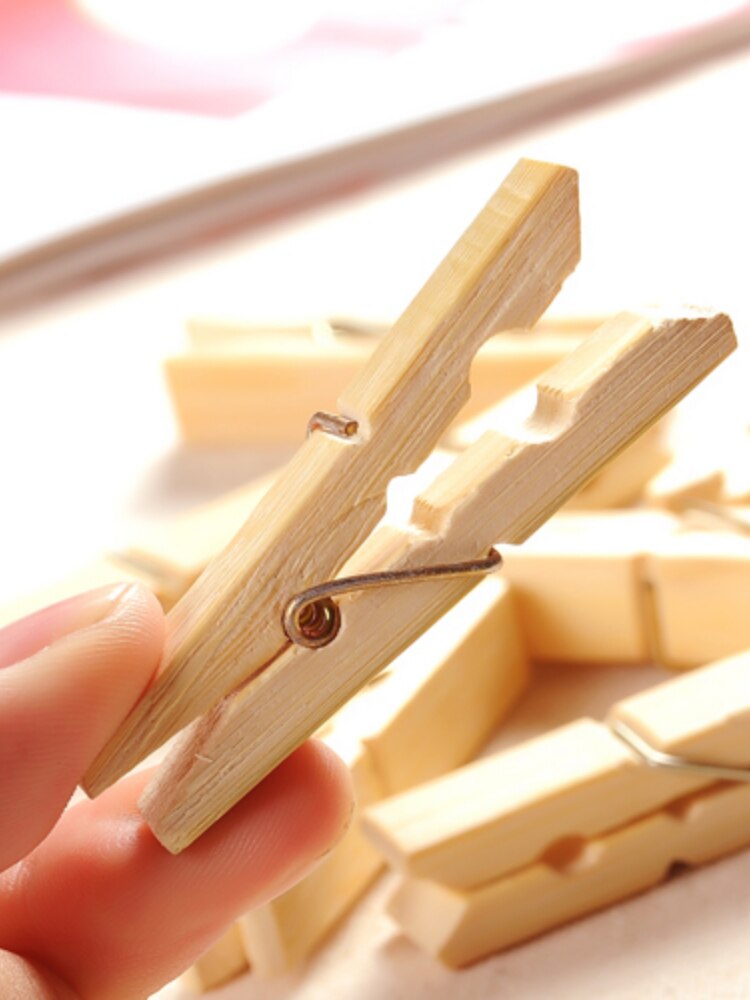 20pcs/pack Bamboo Wood Pegs