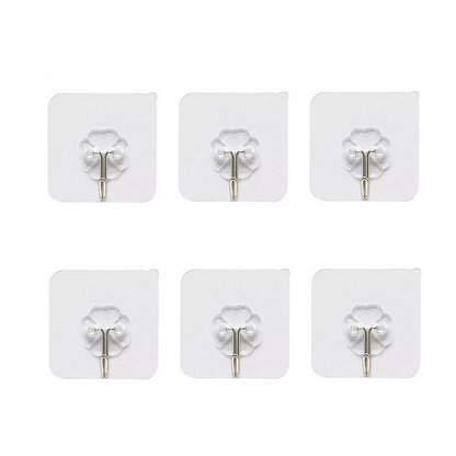 Strong Wall Hooks  Set of 4