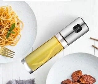 Stainless Steel Oil Spray Glass Bottle