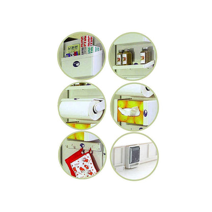 5-in-1 Multipurpose Magnetic Refrigerator Storage Rack