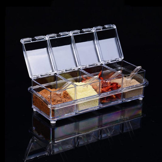 Acrylic Spice Dispenser Salt Crystal Container/Box