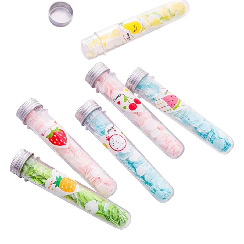 Flower Shape Paper Soap Bottle Set of 4 - Mulitclor