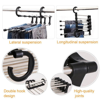 5-in-1 Stainless Steel Cloth Rack