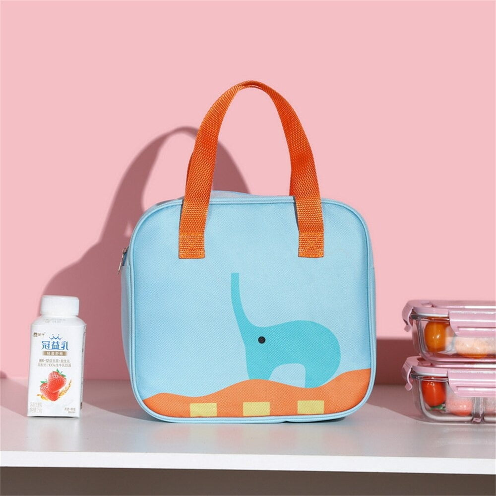 Cute Cartoon Printed Insulated Lunch Bag