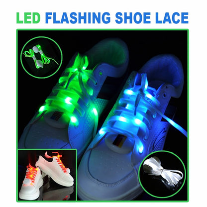 LED Flashing Shoelace - 1 PAIR