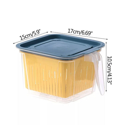 Double Layer Storage Box of Kitchen Refrigerator