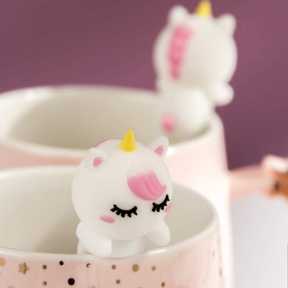 Unicorn Mug with Lid and Spoon