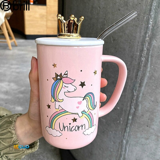 Unicorn Crown with spoon Mug