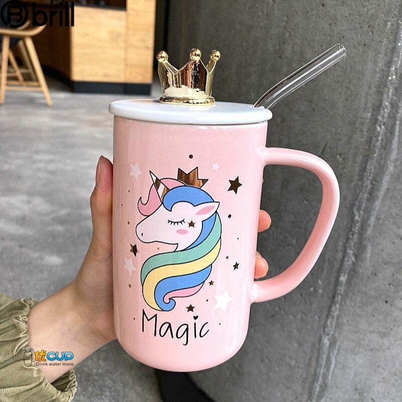 Unicorn Crown with spoon Mug