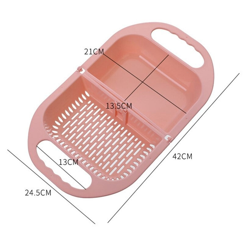 Folding Drain Basket Bowl