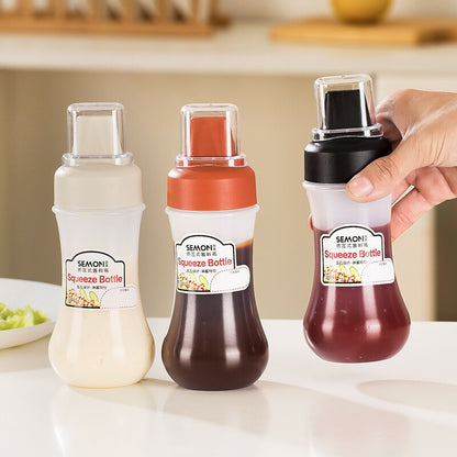 Condiment Bottles With Three Nozzle