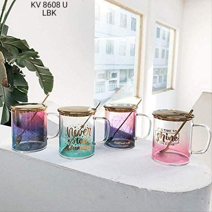 Gold Star Glass Mug