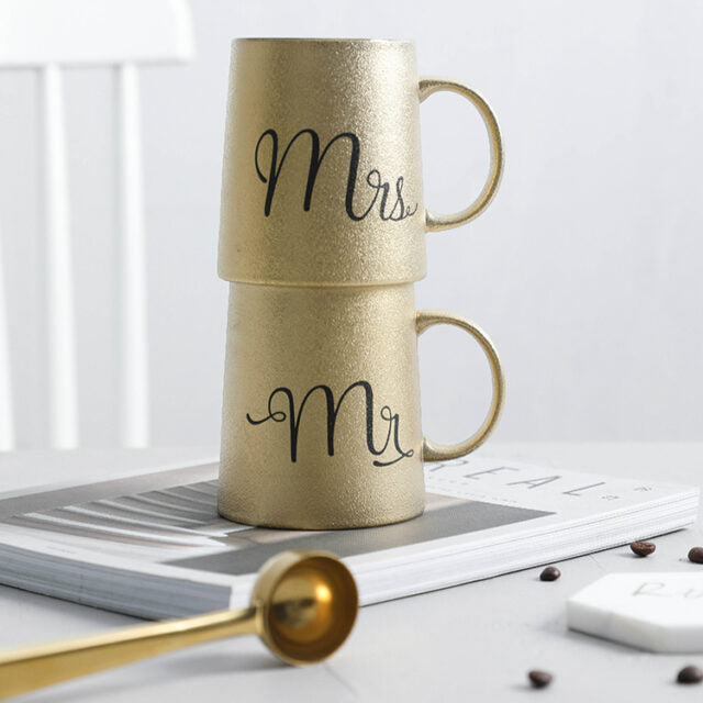 Buy Mr & MRs Gold Mug Set of 2 from Funkyshop24, the Best online shopping website in India, Best Quality, Best Price, Fast Delivery. Visit www.funkyshop24.com