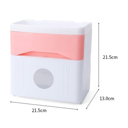 Wall Mounted Tissue Box White