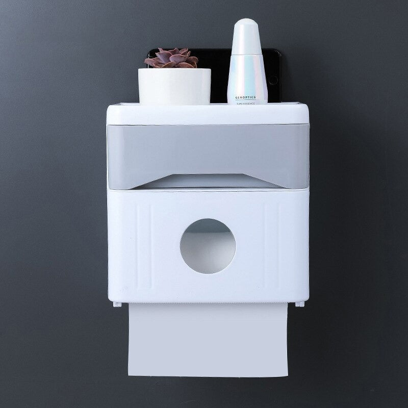 Wall Mounted Tissue Box White