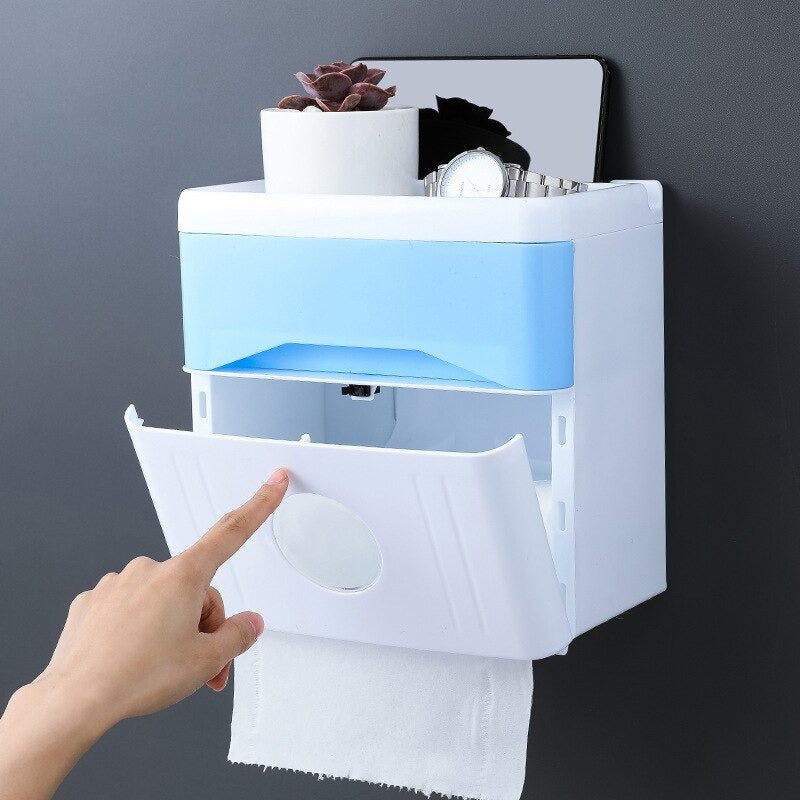 Wall Mounted Tissue Box White