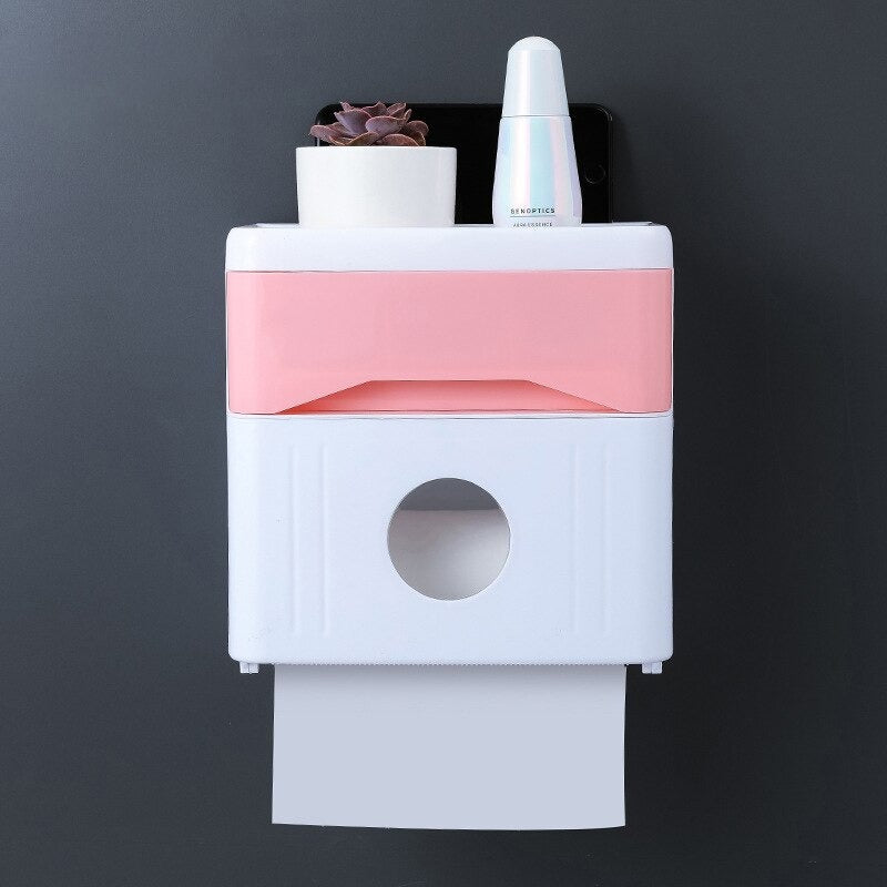 Wall Mounted Tissue Box White