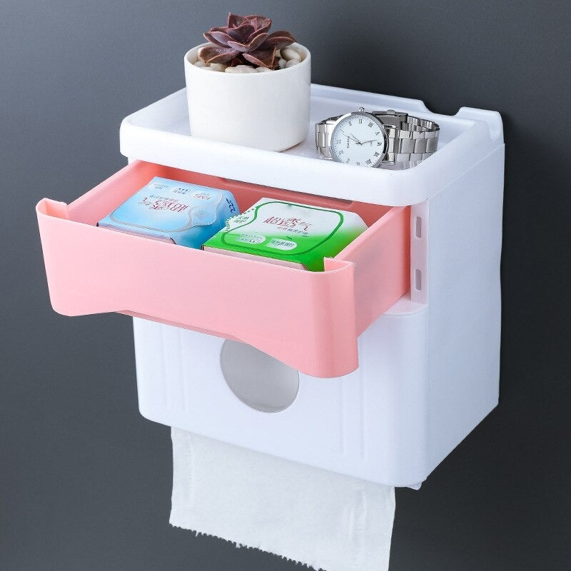 Wall Mounted Tissue Box White