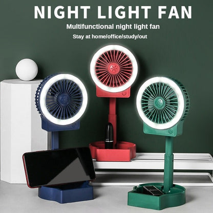 Folding Retractable LED Fan