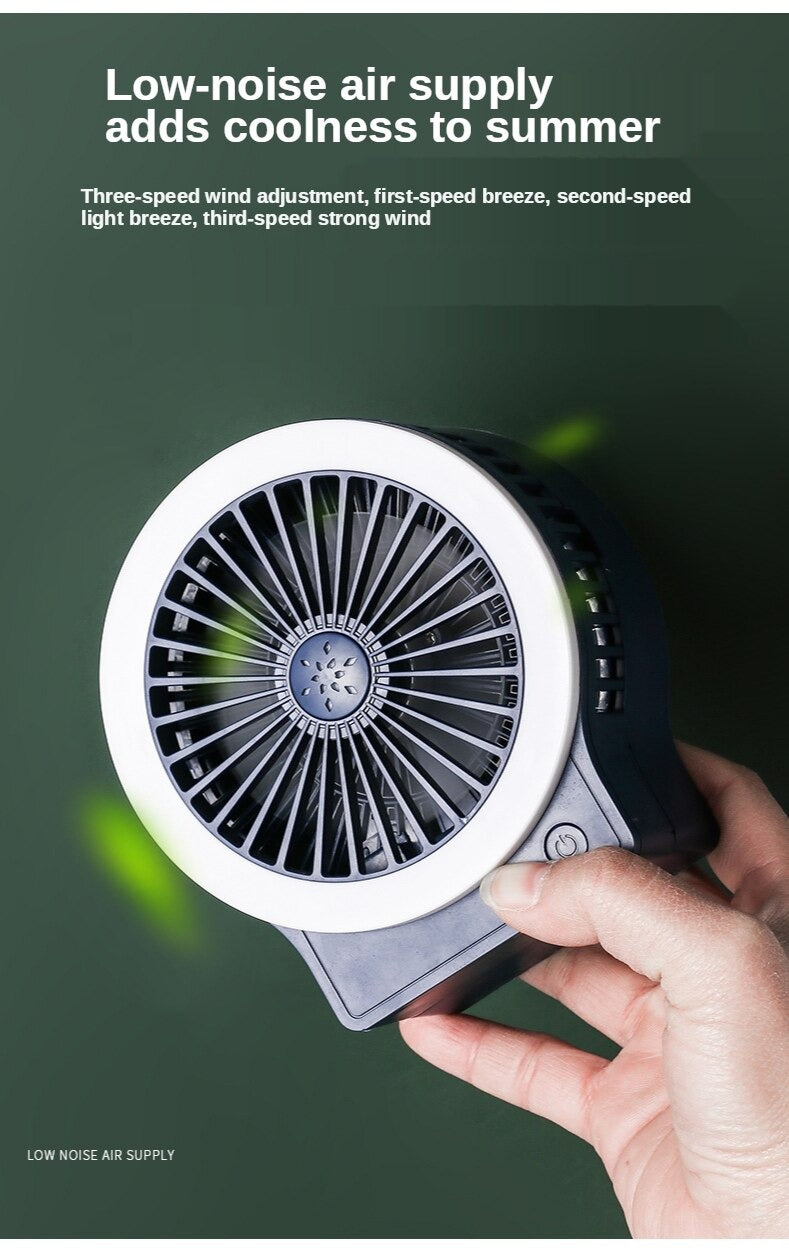 Folding Retractable LED Fan