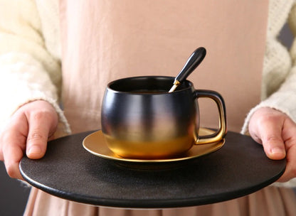 Buy Black & Gold Cup Saucer from Funkyshop24, the Best online shopping website in India, Best Quality, Best Price, Fast Delivery. Visit www.funkyshop24.com