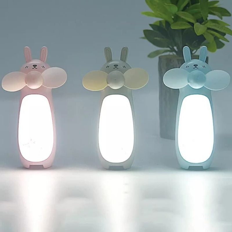 Cute Rabbit Mini Led Fan