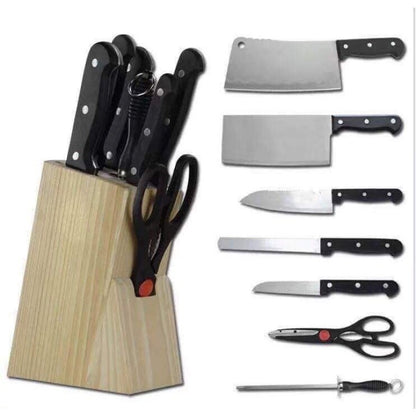 Kitchen Knife Set 8 pcs With Wooden Holder