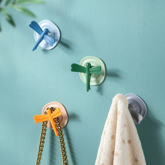 Self Adhesive Wall Dragonfly Hook - Set of 4