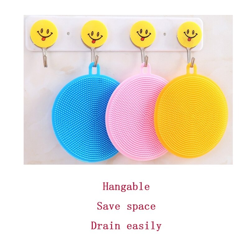 Silicone Dishcloth Set of 5 Multicolor