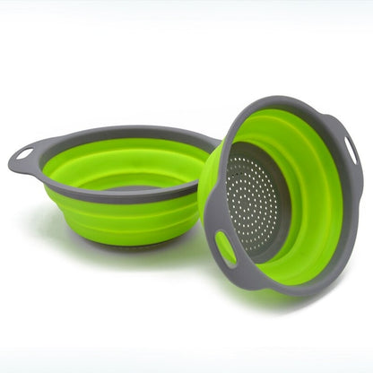 Foldable Silicone Basket 2 pc Set